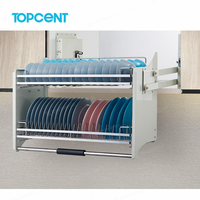 Design moderno Aço inoxidável Pull-Out Down Prateleiras Elevador Cesta De Elevação Armário De Cozinha Armazenamento Mão Elevador Armário De Cozinha