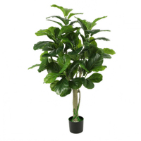 Umweltfreundliche Raumdekoration Künstlicher Ficus Lyrata Baum Langlebige Kunstpflanze für Geburtstag Party Feiertag Erntedankfest Hochzeit Event-Dekoration
