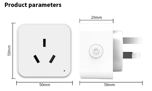 HONPNK AU 16A Tuya WiFi Smart Plug ABS Voice/Remote App Control/Timer Function Tuya Alexa Google Assistant