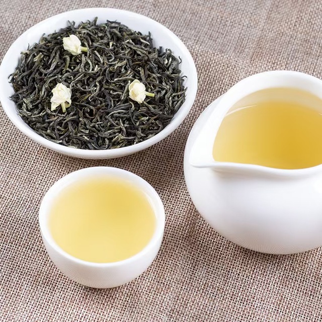 Premium Grade Scented Jasmine Green Tea Loose Leaf Dust Broken for Bubble Tea Syrup Concentrate Premix Blend Base Tea Box/Bag