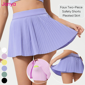 Setelan Olahraga Wanita Janya Wholesale Peak Ball Clothes Polo Collar Bra 2 Piece Set Fitness Golf Yoga Peakball Tennis Skirt - Product Image 4