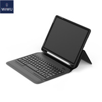 Wiwu Ultra-Slanke Draadloze Toetsenbord Usb 2 In 1 Beschermende Lederen Beschermhoes Toetsenbord Smart Cover Voor Ipad Arabisch toetsenborden