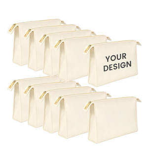 2025 özelleştirilmiş tuval kozmetik çantası fermuar kapatma moda seyahat çanta kişiselleştirilmiş Logo kaliteli kişiselleştirilmiş kozmetik çantası - Product Image 1