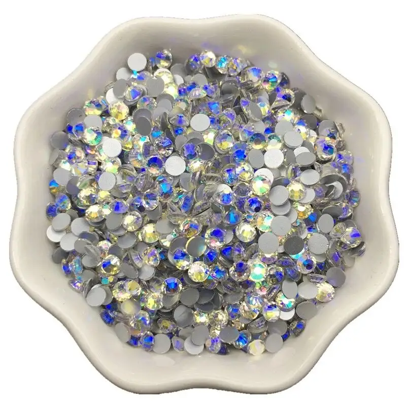 Yantuo commercio all'ingrosso della fabbrica SS3-SS50 Star sky Crystal Flat Back Crystals strass di vetro Non Hot Fix per tazze di natale