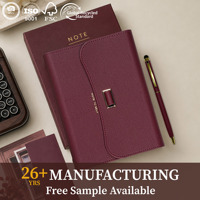 Coffret Cadeau Personnalisable – Classeur à Feuillets Mobiles A5/A6 avec Couverture en Cuir PU et Logo Doré – Prix Direct Usine – Carnet de Notes