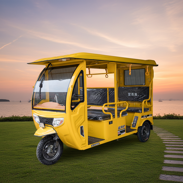 FGQ High Safety Super R Power Battery Electric 3Wheels Vehicle  Passenger  Tuk Tuk Electric Tricycles 3  Taxi