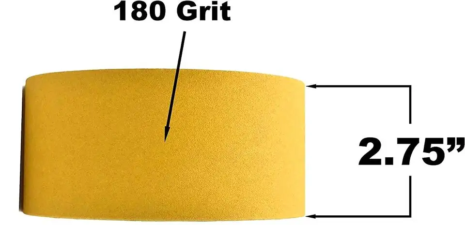 180-Grit-Schleifpapierrolle 2-3/4 Zoll x20 YD klebender Rücken PSA selbstklebendes Schleifpapier