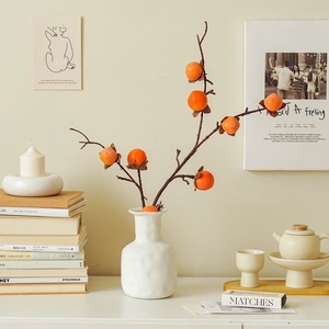Pequeños duraznos simulados, fruta artificial para decoración del hogar y bodas, material plástico, tamaño pequeño - Product Image 1