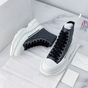 Zapatillas de lona de caña alta con estilo urbano para parejas, con cordones, casuales, con característica térmica, para él y para ella, botas de caza para otoño e invierno - Product Image 3