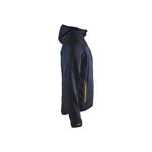 BLAKLADER - 493021178635S Knitted <b>jacket</b> Dark <b>navy</b>/Yellow - EAN 7330509658437 WORK <b>JACKETS</b> WINTER SOFTSHELL AND <b>PADDED</b> <b>JACKETS</b> - Product Image 3