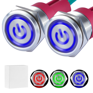 Interrupteur à bouton-poussoir avec fonction d'arrêt d'urgence, à verrouillage, rétroéclairé pour arrêt d'urgence - Product Image 1