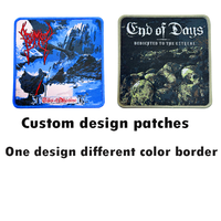 Patch tissé personnalisé d'usine à haute densité coudre sur le fer sur des patchs de broderie d'autocollant pour les vêtements