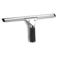 Pembersih Kaca Jendela Karet, Wiper Kamar Mandi, Pembersih Magnetik Dua Sisi, Perak, Stainless Steel, Logo Kaca Jendela Custom