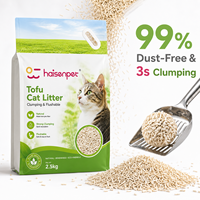 Sampel Gratis Pasir Kucing Tofu 6L Ringan Dapat Dibuang di Toilet Berbahan Dasar Tumbuhan Bebas Debu Alami Grosir MOQ Rendah Produsen OEM