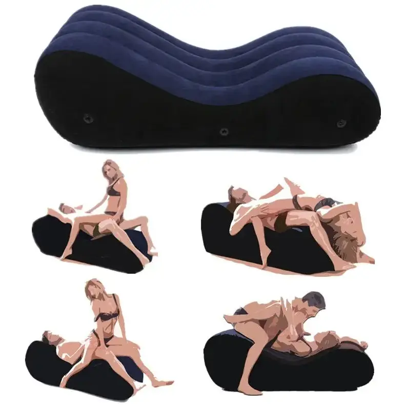 Pozisyon yardımcı seks kanepe çiftler erotik yatak odası oyunları için şişme yastık seks sandalyesi yatak