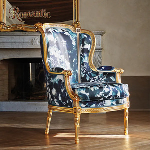 Luxe Classique Villa Salon <span class=keywords><strong>Louis</strong></span> <span class=keywords><strong>XV</strong></span> <span class=keywords><strong>Fauteuil</strong></span> En Bois Massif Bois Franc Artisan Sculpture Rococo Design Style - Product Image 3