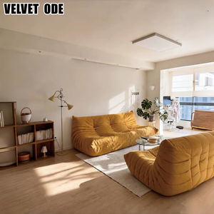 Échantillon disponible : Fauteuil Caterpillar chic parisien, adapté aux animaux <span class=keywords><strong>de</strong></span> compagnie, sans cadre, profil bas, plis profonds, inspiré du style To-go - Product Image 5