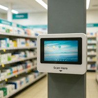 XT802C Vérificateur de prix mural à écran tactile, quiosque Android, matériel de fabrication d'appareils Android personnalisés
