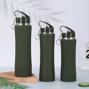 Reusable Thermal Drink <b>Bottle</b> 600ml 750ml Stainless Steel Vacuum Insulated <b>Sports</b> <b>Water</b> <b>Bottle</b> Straw Lid for Travel and Camping - Product Image 5