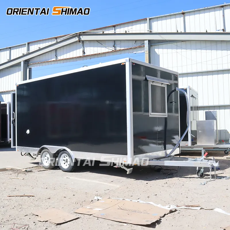 Oriental Shimao Ce Certification Mobile Juice Bar Kitchen Bbq Food Pizza Trailers With Fully Equipped