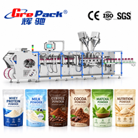 Machine d'emballage automatique de sachets à fermeture éclair Doypack horizontale HFFS pour le remplissage de poudre de café ou de protéines de 10 à 3000 g