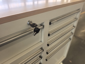 <span class=keywords><strong>Chariot</strong></span> à outils <span class=keywords><strong>de</strong></span> conception d'atelier <span class=keywords><strong>de</strong></span> 60 pouces, blanc mat, pour atelier, <span class=keywords><strong>garage</strong></span> - Product Image 6