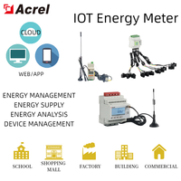 Medidor de Energía Inalámbrico Conectado a IoT Acrel ADW300, Montado en Riel DIN, con Comunicación 4G/WiFi/Lorawan