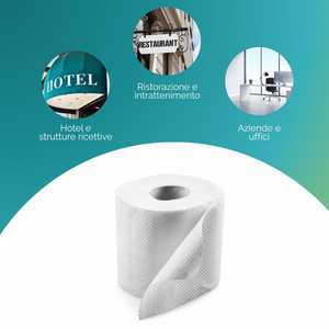 Rotoli di Carta Igienica BulkySoft 190 Fogli 2 Veli in Cellulosa Active Clean - Product Image 5