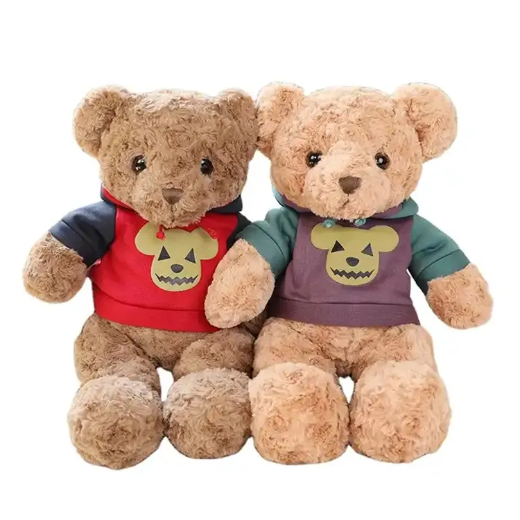 Di alta qualità su misura cartone animato marrone peluche animale 50cm orso morbido peluche giocattoli per i bambini