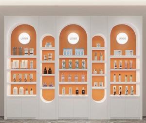 Vitrine de présentation de cosmétiques de salon de beauté haut de gamme <span class=keywords><strong>EMMA</strong></span>, peinte, moderne, irrégulière, pour soins de la peau et vernis à ongles - Product Image 4