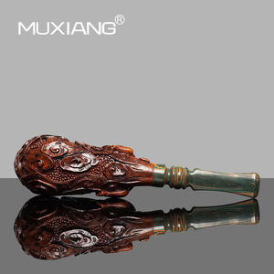 Muxiang Horse Shape Briar Wood Tobacco Pipe Bent Type Hand Carved For Men - Product Image 4