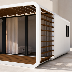 Maison préfabriquée moderne en conteneur, mini-maison modulaire, cabane mobile détachable avec salle de bain et toilettes pour usage en dortoir - Product Image 4