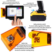 Machine de marquage laser portative, équipement de codage portable pour la gravure sur métal, machines et plastique