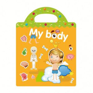 Libro de Pegatinas de Regalo Divertido, Ecológico, Reutilizable, Impermeable, con Juegos de Rompecabezas y Vestir Personajes para Niños, Venta al Por Mayor - Product Image 2