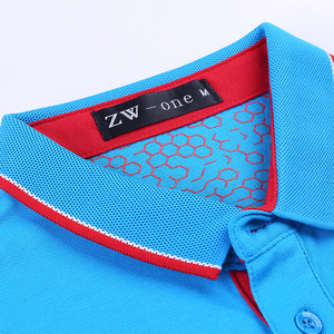 Rendimiento personalizado algodón poliéster antiarrugas de alta calidad para hombre Golf rayas cuello liso polos - Product Image 3