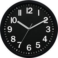 Horloge murale analogique à aiguilles en quartz, simple face, en plastique, style Art Déco traditionnel, antique, promotion publicitaire, cadeau