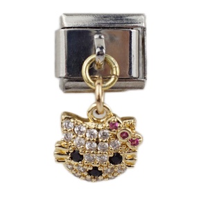 Bracelet Modulable Style Italien Or et Diamants, Série Pendentifs Personnalisables, Chaîne d'Assemblage, Bracelets Breloques Tendance - Product Image 2