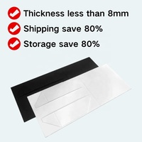 Boîte cadeau pliable haut de gamme écologique avec doublure en éponge, fermeture magnétique blanche et noire pour mariage, fête, emballage 34*21*12cm