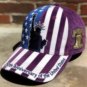 Gorra de Béisbol Deportiva Vintage de 6 Paneles con Estampado Digital de la Estatua de la Libertad de EE. UU., Bordado 3D, Visera Unisex, Personalizada, Estilo Urbano Informal, Protección Solar - Product Image 3
