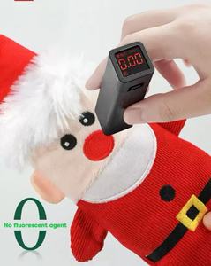 New Christmas 2026 Classic No Fluorescent Agent Deer Santa Claus Snowman <b>Pet</b> Cat Dog Plush Squeaky Chewing Christmas Toys - Product Image 6
