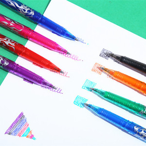 Erasable Gel <b>Pen</b> 0.5mm <b>Multi</b> <b>Colored</b> Bullet Tip For Students Office Stationery Friction Sensitive Writing Tool - Product Image 3