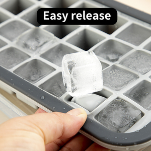 Moule à glaçons en silicone à 28 cavités, personnalisable avec logo, sans BPA, réutilisable, facile à démouler, pour boissons réfrigérées et whisky - Product Image 5