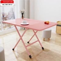 Table de salle à manger portative de petite table rectangulaire pliable pour l'usage extérieur de chambre à coucher de maison de location