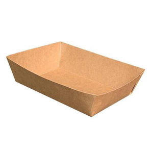 Plateau en carton de qualité supérieure pour bateau, léger, jetable, résistant à l'humidité, pour la présentation et l'emballage alimentaire, disponible à la vente - Product Image 1