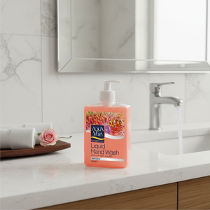 Jabón Líquido para Manos AquaVera 500ml, Aroma a Coco y Rosa, Antiséptico, Certificado ISO 9001, Jabón para Baño - Product Image 3