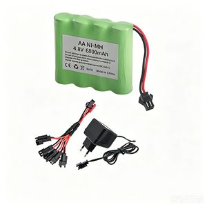 Batería AA Ni-Mh 4.8V 6800mAh recargable para juguetes con conector SM - Product Image 1