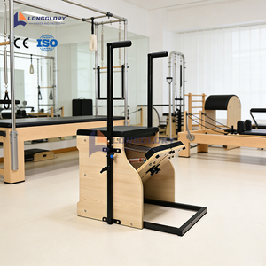Silla de Yoga de Madera de Arce con Asa de Aluminio para Ejercicios Musculares, Silla Wunda, Máquina de Pilates, Reformer de Pilates - Product Image 2
