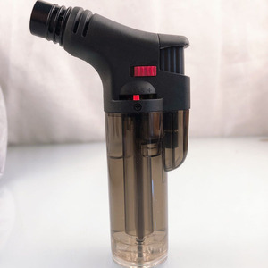 Briquet à cigare coupe-vent en plastique à flamme directe, rechargeable au gaz butane, torche portable d'extérieur - Product Image 3