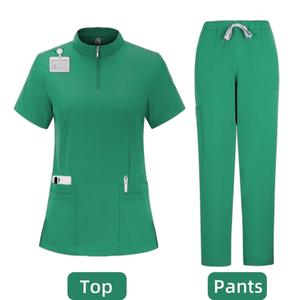 Uniforme d'infirmière pour hommes et femmes, ensemble <span class=keywords><strong>de</strong></span> jogging, haut et pantalon extensibles avec plusieurs poches pour infirmière, esthéticienne, vêtements <span class=keywords><strong>de</strong></span> <span class=keywords><strong>travail</strong></span> - Product Image 6