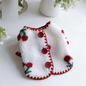 <span class=keywords><strong>Abrigo</strong></span> Cálido y Adorable para <span class=keywords><strong>Perro</strong></span>, Ropa de Otoño e Invierno para Mascotas, <span class=keywords><strong>Abrigo</strong></span> con Diseño de Cerezas - Product Image 1